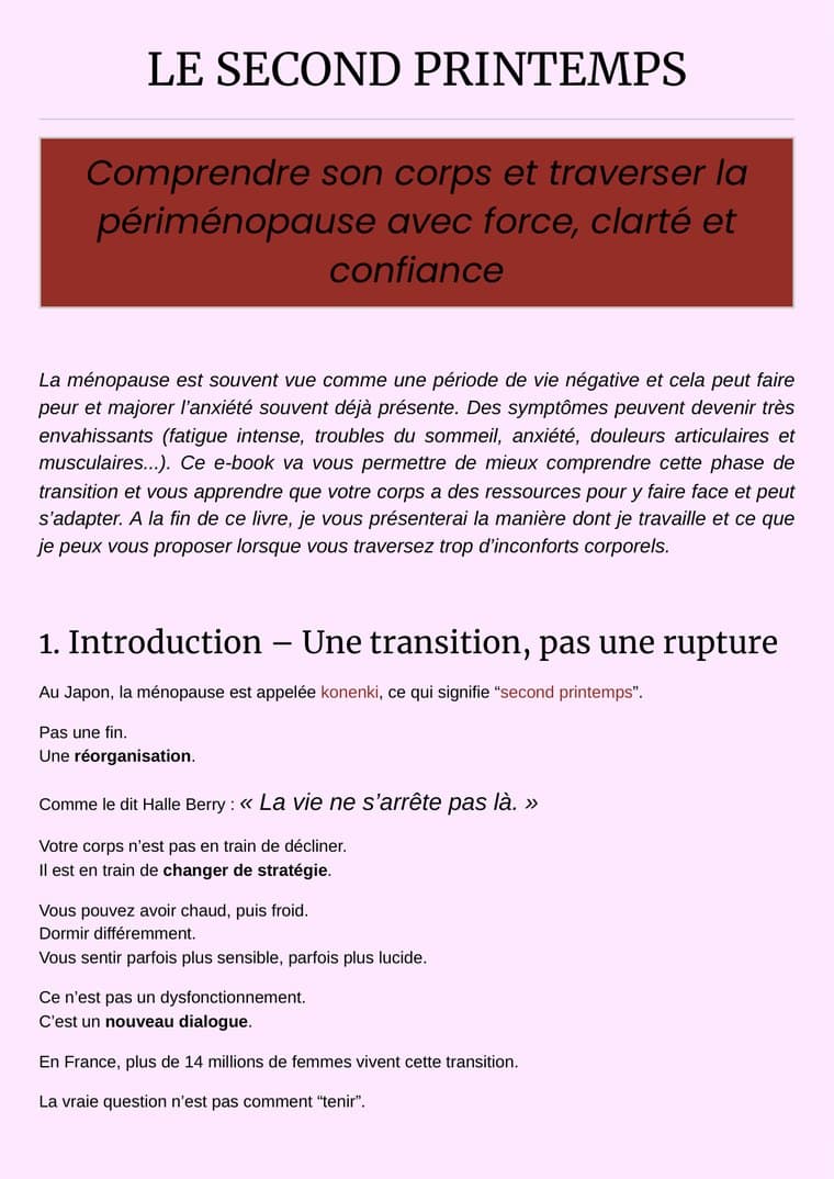 Couverture de l'ebook « Le second printemps »